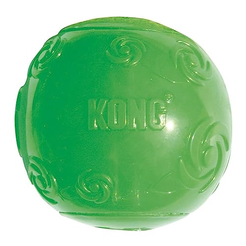 KONG Squeezz Ball Hundespielzeug, Größe XL, 8,9 cm Durchmesser, 3 Stück von KONG