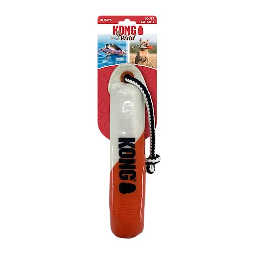 KONG Wild Shieldz Schwimmender Trainingsdummy (Medium/Large, Orange und Weiß) von KONG