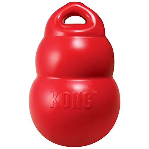 Kong HUNTER 61580 Hundespielzeug, Bounzer Medium, 15 x 10 x 10 cm, rot von KONG