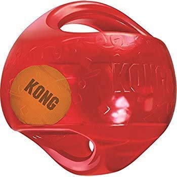 Kong Hundespielzeug in Ballform, mittelgroß, mit Quietschelement, verschiedene Farben von KONG
