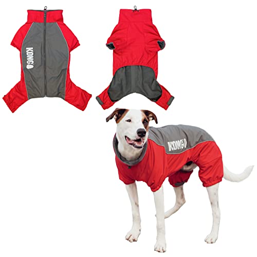 KONG Schneeanzug für Hunde, vollständig bedeckend, Rot von KONG