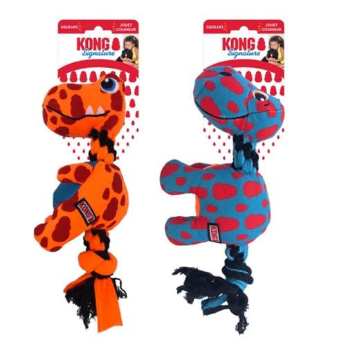 Kong Signature dynos fleece met piep assorti Kong Signature dynos fleece met piep assorti von KONG