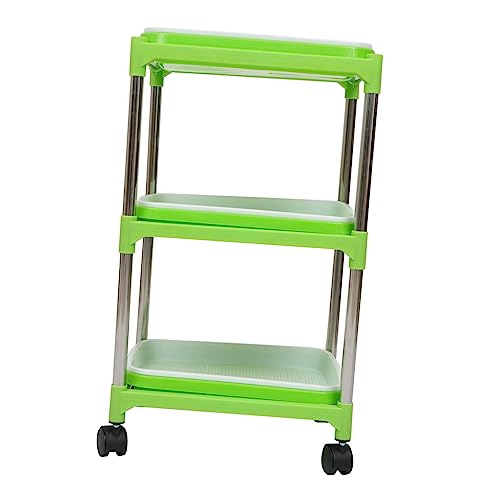 KONTONTY 1 Satz 3 Sämlingstablett-Set Anzuchtschale Keimungs-kit Sprossentablett-Regal Tablett-kit Tabletts Erdfreier Züchter Keimschale Ausbreitungsschalen Grow Tray Mit Regal Plastik von KONTONTY