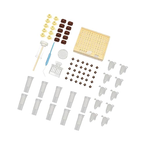 KONTONTY 1 Set Bienenzuchtzubehör Tür Lebensmittelglas Royal Jelly Abzieher Stift Vogel Wasser Feeder Aquarium Flasche Gläser Fang Eingang Inkubator Ausrüstung Hocking Cup von KONTONTY