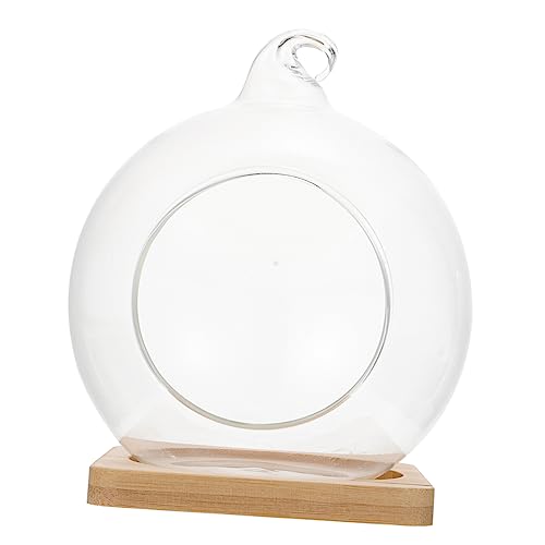 KONTONTY 1 Stück DIY Terrarium Glasflasche Hängende Landschaftsflasche mit Bambusmatte für Pflanzen Dekoration für Wohnräume KONTONTY 1 Stück DIY Terrarium Glasflasche Hängende Landschaftsflasche mit Bambusmatte für Pflanzen Dekoration für Wohnräume von KONTONTY