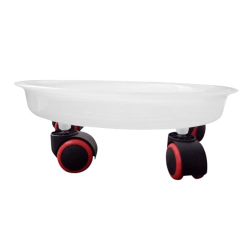 KONTONTY 1stück Blumentopf-Roller Mit Drehbaren Rädern Stabiler Blumenkübel-untersetzer Für Und Außenbereich Weiß Leicht Zu Bewegen Für Pflanzenpflege KONTONTY 1stück Blumentopf-Roller Mit Drehbaren Rädern Stabiler Blumenkübel-untersetzer Für Und Außenbereich Weiß Leicht Zu Bewegen Für Pflanzenpflege von KONTONTY