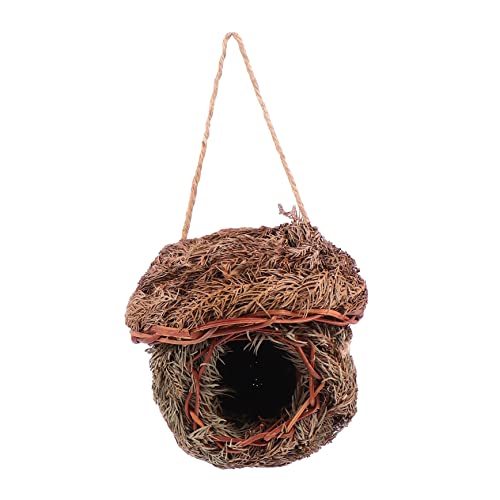 KONTONTY 1 Stück Vogelkäfig -papageiennest Klein Vogelhäuser Wohnkultur Für Vogelnest Vogelhaus Handgewebte Nester Kolibri-nesthaus Vogelkäfighaus Vogelschutz Handgewebtes Nest Stroh KONTONTY 1 Stück Vogelkäfig -papageiennest Klein Vogelhäuser Wohnkultur Für Vogelnest Vogelhaus Handgewebte Nester Kolibri-nesthaus Vogelkäfighaus Vogelschutz Handgewebtes Nest Stroh von KONTONTY