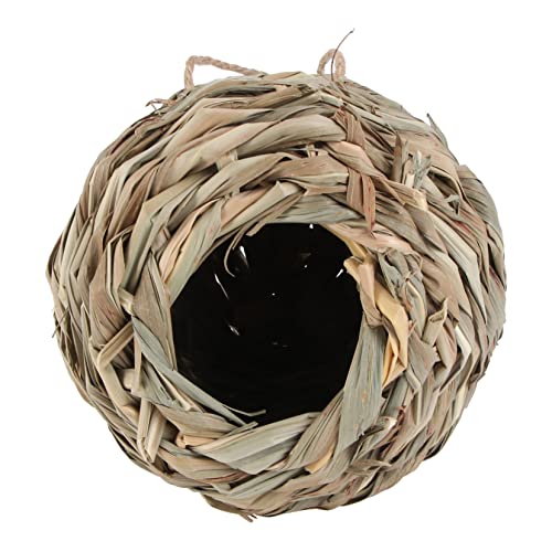 KONTONTY 1 Stück gewebter Vogelkäfig Vogelnest aus Stroh Ratte Vogelschutz hängendes Nest gartenflies gartenscheere gartinen hängendes Vogelnest im Freien Vögel sitzen im Nest Weingras KONTONTY 1 Stück gewebter Vogelkäfig Vogelnest aus Stroh Ratte Vogelschutz hängendes Nest gartenflies gartenscheere gartinen hängendes Vogelnest im Freien Vögel sitzen im Nest Weingras von KONTONTY