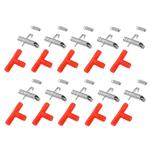KONTONTY Tränke für Kaninchen 10 Sets Federdesign Hasentränke polierte Düsen für sicheres Trinken KONTONTY Tränke für Kaninchen 10 Sets Federdesign Hasentränke polierte Düsen für sicheres Trinken von KONTONTY