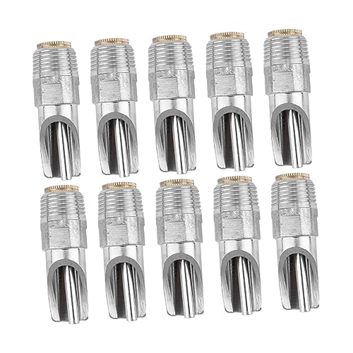 KONTONTY 10 Stück Schweine Trinker wasserspender für Hunde Gestell Automatische Tränke Tiertränke Wasserspender für Schweine Automatische Wasserversorgung für Tiere Rostfreier Stahl Silver von KONTONTY