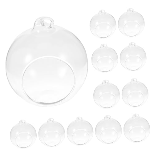 KONTONTY 12Stücke Hängende Glaskugel Terrarium Transparentes Design Für Luftpflanzen Und Landschaften Zur Dekoration Von Wohnzimmer von KONTONTY