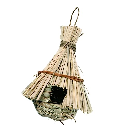 KONTONTY 1Pc Rattan Vogelnest Vogelhaus für Außen Vogelkäfig Ornamente Gras Vogelnest Garten 17 * 17 * 30cm KONTONTY 1Pc Rattan Vogelnest Vogelhaus für Außen Vogelkäfig Ornamente Gras Vogelnest Garten 17 * 17 * 30cm von KONTONTY