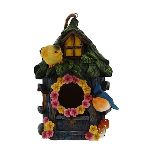 KONTONTY 1stück Vogelhaus Für Balkon Und Garten Hängendes Vogel-Nest Resin Dekoration Im Freien Vogelnest Für Gartenvögel Wetterfest Und Langlebig KONTONTY 1stück Vogelhaus Für Balkon Und Garten Hängendes Vogel-Nest Resin Dekoration Im Freien Vogelnest Für Gartenvögel Wetterfest Und Langlebig von KONTONTY