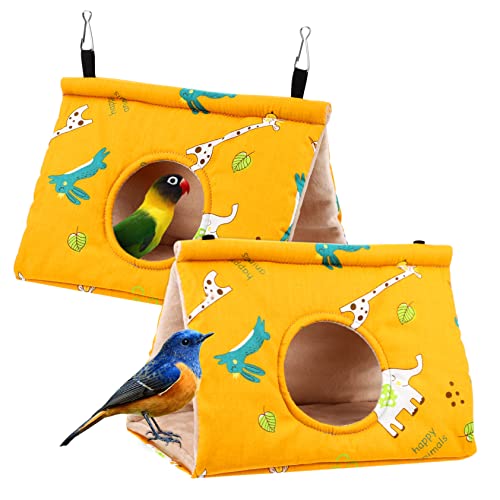 KONTONTY Hängende Vogelnester Aus Vlies Und Baumwolle Schlafnester Mit Offenem Design Für Kleine Papageien Und Sittiche Wärme Spendend Und Dekorativ KONTONTY Hängende Vogelnester Aus Vlies Und Baumwolle Schlafnester Mit Offenem Design Für Kleine Papageien Und Sittiche Wärme Spendend Und Dekorativ von KONTONTY