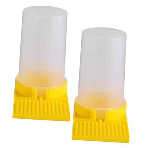 KONTONTY 2 Stück Bienenfutter halten Bienenstock-Futter Honig Feeder für Fütterung Bienenzubehör Bienenstock Eingang Feeder Bienen Futterstation Imker Wasserbecher pp Yellow KONTONTY 2 Stück Bienenfutter halten Bienenstock-Futter Honig Feeder für Fütterung Bienenzubehör Bienenstock Eingang Feeder Bienen Futterstation Imker Wasserbecher pp Yellow von KONTONTY