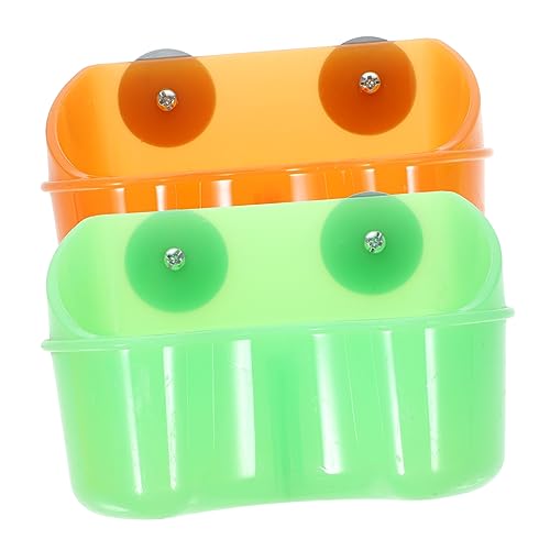 KONTONTY 2 Stück Vogel Futterhalter für Käfig Robuste Futter und Wasserbecher für Papageien Spülmaschinenfest für Vögel Wie Nymphensittiche und Tauben KONTONTY 2 Stück Vogel Futterhalter für Käfig Robuste Futter und Wasserbecher für Papageien Spülmaschinenfest für Vögel Wie Nymphensittiche und Tauben von KONTONTY