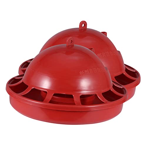 KONTONTY Automatischer Geflügeltränker automatischer Geflügeltränker rote schwimmende Flasche Wasserspender für Küken Wasserbecher für Küken von KONTONTY