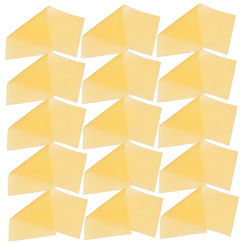 KONTONTY 30Stücke Bienenwachs Fundamentblätter für Bienenstöcke Hochwertiges Imkereizubehör zur Bienennests und Erhöhung Ertrags von KONTONTY