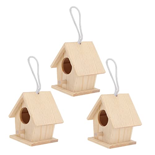 KONTONTY 3St Vogelnest Dekoration Vogelkäfig für Nymphensittiche unfertige Vogelhäuschen Miniatur-Vogelhaus gartendekoration gartendeko rostoptik dekoratives Vogelnest Hofschmuck Holz KONTONTY 3St Vogelnest Dekoration Vogelkäfig für Nymphensittiche unfertige Vogelhäuschen Miniatur-Vogelhaus gartendekoration gartendeko rostoptik dekoratives Vogelnest Hofschmuck Holz von KONTONTY