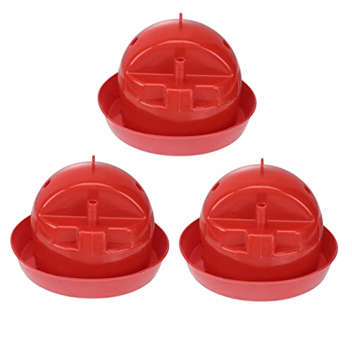 KONTONTY 3Stücke Automatische Wassertrinker für Geflügel Wassernapf für Gänse und Hühner Lösung für Geflügelzucht Rot zu Bedienen KONTONTY 3Stücke Automatische Wassertrinker für Geflügel Wassernapf für Gänse und Hühner Lösung für Geflügelzucht Rot zu Bedienen von KONTONTY