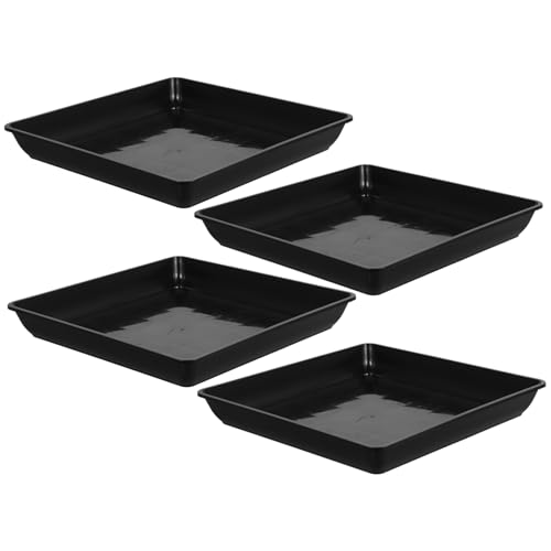 KONTONTY 4Stücke Abtropfschalen für Blumentöpfe Robuste Kunststoff Untersetzer für Pflanzen für Außenbereich und Kleine Töpfe Praktische Lösung gegen Wasserleckage KONTONTY 4Stücke Abtropfschalen für Blumentöpfe Robuste Kunststoff Untersetzer für Pflanzen für Außenbereich und Kleine Töpfe Praktische Lösung gegen Wasserleckage von KONTONTY