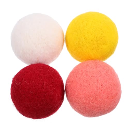 KONTONTY 4stücke Filz Kau Ball Hundespielzeug Interaktive Kugel Für Kleine Hunde Welpen Trainingsspielzeug Kauspielzeug Für Haustiere Backenzahnspielzeug Haushalt KONTONTY 4stücke Filz Kau Ball Hundespielzeug Interaktive Kugel Für Kleine Hunde Welpen Trainingsspielzeug Kauspielzeug Für Haustiere Backenzahnspielzeug Haushalt von KONTONTY