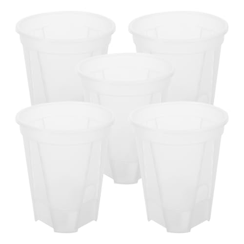 KONTONTY 5 Stück Selbstansaugendes Faules Becken Drainage Selbstbewässerungspflanzer Wachsend Aus Pflanztöpfe Für Orchideen Wasser Orchid -Topf Pflanzgefäße Für Orchideen Drinnen Saftig Pp KONTONTY 5 Stück Selbstansaugendes Faules Becken Drainage Selbstbewässerungspflanzer Wachsend Aus Pflanztöpfe Für Orchideen Wasser Orchid -Topf Pflanzgefäße Für Orchideen Drinnen Saftig Pp von KONTONTY