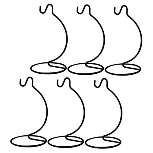 KONTONTY 6 Stück Mikro-landschafts-kugelaufhänger Gestell Pflanzen Stand Halter Hanging Pflanzer Für Modern Hängender Pflanzgefäßständer Aus Glas Eiserner Hängeständer Black Eisen von KONTONTY