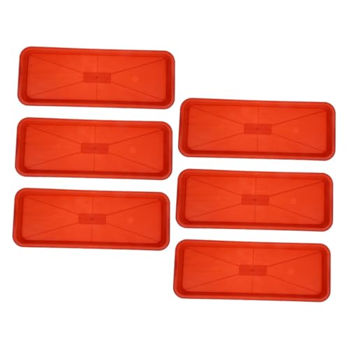 KONTONTY 6 Stücke Kunststoff Tablett Ablauf Untertassen Trays Tröge Garten Blumentopf Pp von KONTONTY
