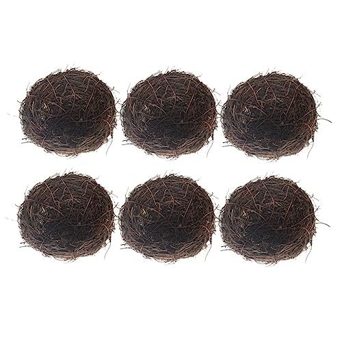 KONTONTY 6pc Rattan Vogel Nest Set Handgemachte Decor Natürlichen Stil Für Ostern Home Decor KONTONTY 6pc Rattan Vogel Nest Set Handgemachte Decor Natürlichen Stil Für Ostern Home Decor von KONTONTY