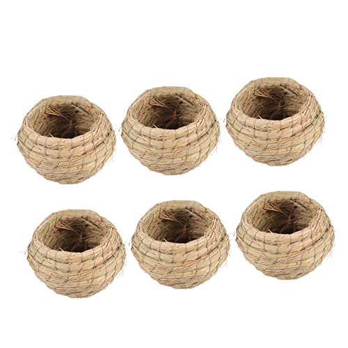 KONTONTY 6-teiliges Vogelnest-futterhäuschen – Finken-vogelhaus Für Den Außenbereich – Nestprodukte Für Brutvögel von KONTONTY