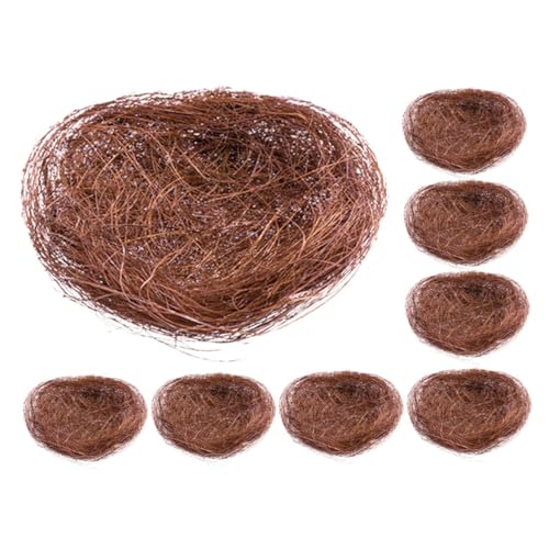 KONTONTY Vogel Nest Ornament Simuliertes Garten Vogelnest Dekoration Für Schreibtisch Baum Vogelkäfig Kleine Vögel von KONTONTY