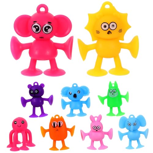 KONTONTY 9 Stück Teiliges Saugnapfspielzeug mit Niedlichen Cartoon Tieren Lernförderndes für Einfach zu Reinigen für Bad und Glatte Oberflächen Fördert Eltern Junge Mädchen Bindung KONTONTY 9 Stück Teiliges Saugnapfspielzeug mit Niedlichen Cartoon Tieren Lernförderndes für Einfach zu Reinigen für Bad und Glatte Oberflächen Fördert Eltern Junge Mädchen Bindung von KONTONTY