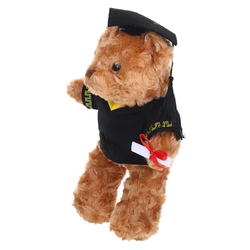 KONTONTY Abschluss Bär Plüsch mit Doktorhut Kuscheltier für Graduation Weiches Stofftier als Dekoration für Feierlichkeiten für Absolventen und Studierende KONTONTY Abschluss Bär Plüsch mit Doktorhut Kuscheltier für Graduation Weiches Stofftier als Dekoration für Feierlichkeiten für Absolventen und Studierende von KONTONTY