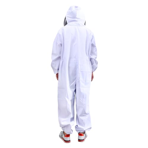 KONTONTY Anti Anzug Haltung Ganzkörperanzug Professioneller Anzug Imkeranzug Mit Schleier Ganzkörper Haltunganzug Weiß KONTONTY Anti Anzug Haltung Ganzkörperanzug Professioneller Anzug Imkeranzug Mit Schleier Ganzkörper Haltunganzug Weiß von KONTONTY