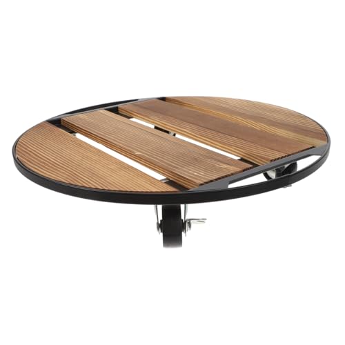 KONTONTY Basis für Blumentöpfe Pflanzenwagen mit Rädern Pflanzenständer mit Rädern Rollständer Topfpflanzenbeweger Hochleistungsanlagenständer Blumentopfer Holz Kaffee KONTONTY Basis für Blumentöpfe Pflanzenwagen mit Rädern Pflanzenständer mit Rädern Rollständer Topfpflanzenbeweger Hochleistungsanlagenständer Blumentopfer Holz Kaffee von KONTONTY