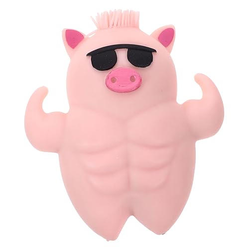 KONTONTY Cartoon- Quetschspielzeug Für Den Haushalt Kompaktes Spielzeug in Schweineform Squeeze- -Spielzeug Squeeze Toys Squeeze Pigs Entzückende Schweineförmige Spielzeuge Sand Yiwu Tier von KONTONTY