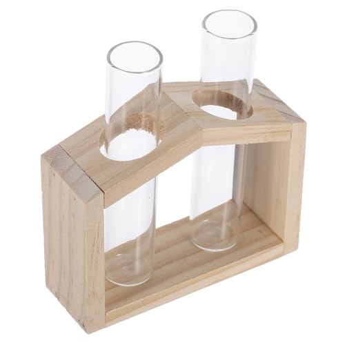KONTONTY Clear Glass Testrohr Vase Hydroponic Pflanzer Für Blumen Dekorative Ausbreitungsstation Kleine Klare Vase Süße Blumenvase Blumenwasserrohr von KONTONTY