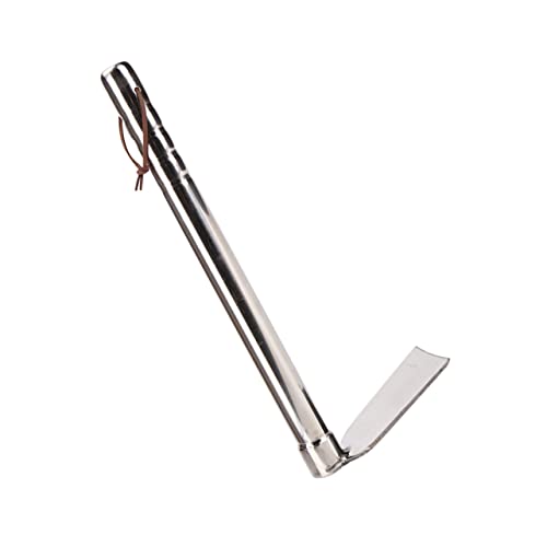 KONTONTY Edelstahlhacke Blumen Gartengeräte Hacken Unkraut Jäten Hand Gartenhacken Mini Grabhacke Bodenhacke Blumen Und Gemüseanbauhacke Gartenhacke Silber von KONTONTY