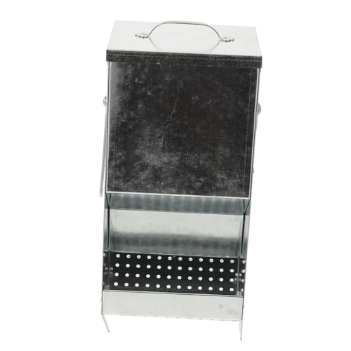 KONTONTY Futterspender Tierfutterspender Kaninchenfutterspender Für Käfige Hühnerstallfutterspender Kleintier Heufutterspender Metall Kleiner Heufutterspender Entenfutterspender Outdoor von KONTONTY