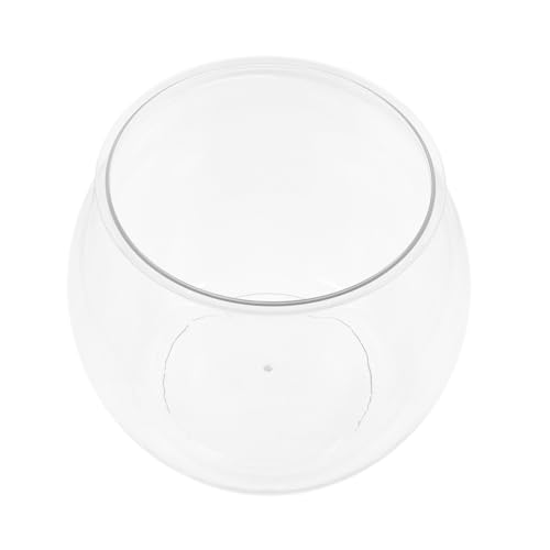 KONTONTY Goldfischgläser für Fische Mini Desktop kleines Aquariumbecken Schreibtisch Schüssel Büro-Aquarium Fischschalendekor Halter für Aquarien Fischglas pp Transparent von KONTONTY