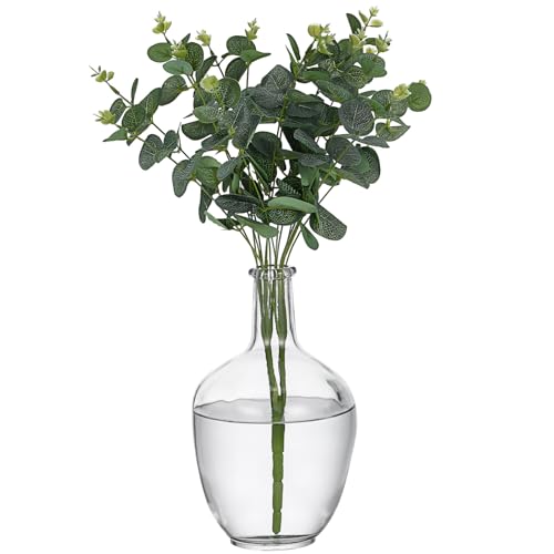KONTONTY Große Glasvase für Blumenarrangements Rustikales Design Hochtransparente Tischdeko Stabile Bodenvase für Hochzeiten und Wohnräume Deko für KONTONTY Große Glasvase für Blumenarrangements Rustikales Design Hochtransparente Tischdeko Stabile Bodenvase für Hochzeiten und Wohnräume Deko für von KONTONTY