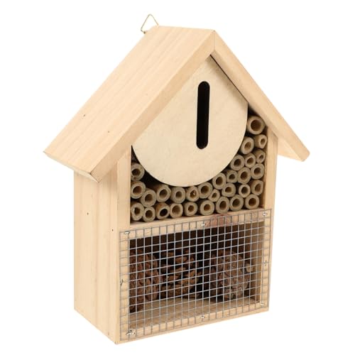 KONTONTY Insektenhaus Für Wildbienen Hängendes Bienenhaus Aus Nistplatz Und Brutplatz Für Nützliche Insekten Umweltfreundliches Insektenhotel Für Garten Und Balkon KONTONTY Insektenhaus Für Wildbienen Hängendes Bienenhaus Aus Nistplatz Und Brutplatz Für Nützliche Insekten Umweltfreundliches Insektenhotel Für Garten Und Balkon von KONTONTY