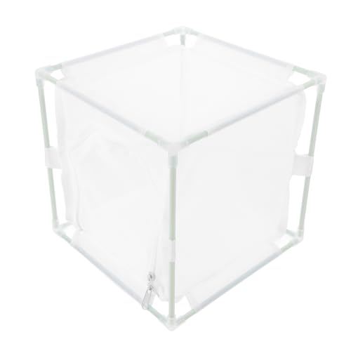 KONTONTY Insektensammelkäfige Schmetterlingskäfige aus Netzgewebe Chamäleongehege Netzkäfig für Schmetterlingshabitate Buch Schmetterlingsgarten Cricket -Keeper PVC Weiß KONTONTY Insektensammelkäfige Schmetterlingskäfige aus Netzgewebe Chamäleongehege Netzkäfig für Schmetterlingshabitate Buch Schmetterlingsgarten Cricket -Keeper PVC Weiß von KONTONTY