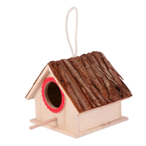 KONTONTY Massives Holzvogelnest dekorativ klein Vogelhäuser im Freien Verschachtelung handgefertigt Vogelnest aus Holz Vögel Nest Vogelnest zur Dekoration hölzern Brown KONTONTY Massives Holzvogelnest dekorativ klein Vogelhäuser im Freien Verschachtelung handgefertigt Vogelnest aus Holz Vögel Nest Vogelnest zur Dekoration hölzern Brown von KONTONTY