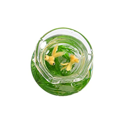 KONTONTY Fischglas Miniatur Mini-fischschale Für Miniatur-Szene-dekor Als Fischtank-dekor KONTONTY Fischglas Miniatur Mini-fischschale Für Miniatur-Szene-dekor Als Fischtank-dekor von KONTONTY