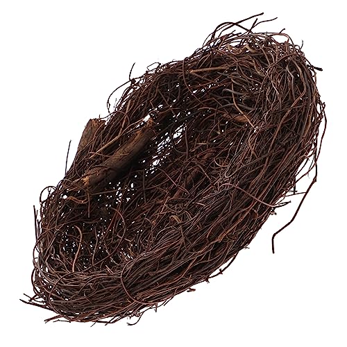 KONTONTY Gartendeko Rattan Vogelnest Vogelnest Vogelhaus Frühlingsvogel Simulierte Vogelnestverzierung Künstlicher Nestschmuck Gartenvogelnest Heimdekoration Künstlicher Vogelnest-anhänger Baumrebe KONTONTY Gartendeko Rattan Vogelnest Vogelnest Vogelhaus Frühlingsvogel Simulierte Vogelnestverzierung Künstlicher Nestschmuck Gartenvogelnest Heimdekoration Künstlicher Vogelnest-anhänger Baumrebe von KONTONTY