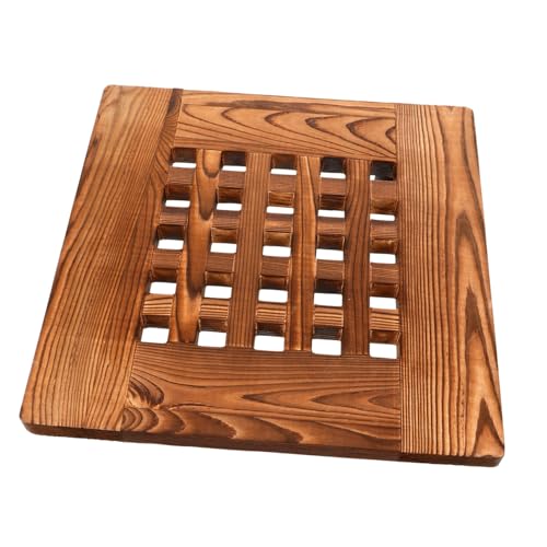 KONTONTY Universal Wheel Blumentopf Basis Rad Gestell mit drinnen Anlage auf Rädern für Rollen groß Tabletts Hauspflanze beweglich Pflanzen Pflanzschale Holzblumenknopfschale Light Brown von KONTONTY
