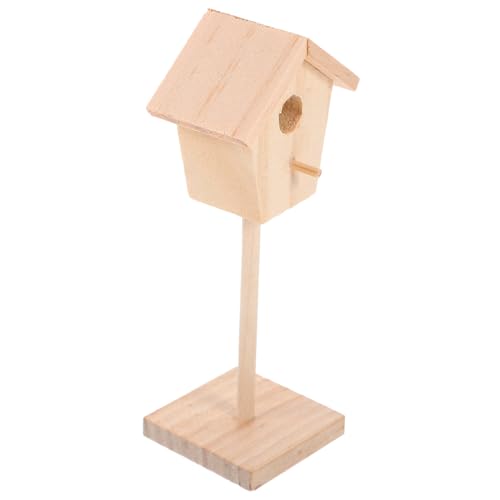KONTONTY Vogelhaus aus Unlackierter Puppenhaus Vogelkäfig für Mikro Landschaftsdekoration für DIY Projekte und Kreative für Freunde und Familie KONTONTY Vogelhaus aus Unlackierter Puppenhaus Vogelkäfig für Mikro Landschaftsdekoration für DIY Projekte und Kreative für Freunde und Familie von KONTONTY