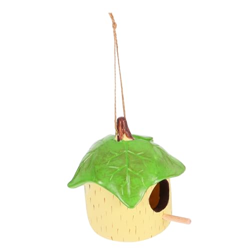 KONTONTY Dekoratives Vogelhaus Resin Für Außenbereich Hängendes Vogelnest Für Kleine Vögel Für Garten Und Park Wetterfestes Design Fördert Die KONTONTY Dekoratives Vogelhaus Resin Für Außenbereich Hängendes Vogelnest Für Kleine Vögel Für Garten Und Park Wetterfestes Design Fördert Die von KONTONTY